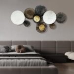 HAVFIFK Metal Wall Art - Abstract 3D Large 54" Brown White Wall Decor for Living... - Image 10