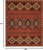 SAFAVIEH Heritage Collection Area Rug - 9' x 12', Red & Multi, Handmade Traditio... - Image 3