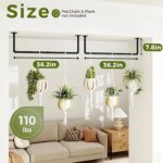 Bamworld 36.2" Hanging Planters 2PCS for Indoor Plants Hanging Plant Holder Plan... - Image 5