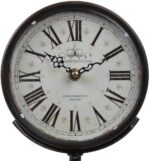 Lily's Home Antique Inspired Decorative Mantle Clock with Large Roman Numerals, ... - Image 3