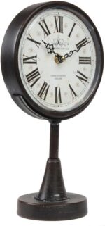 Lily's Home Antique Inspired Decorative Mantle Clock with Large Roman Numerals, ... - Image 4
