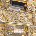 SNZ 35.4" L Modern Crystal Chandelier, Gold Large Chandeliers for Dining Room, K... - Image 6