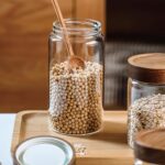 40 oz/1200 ml Clear Glass Storage Canister with Airtight Wooden Screw Lid, Large... - Image 6