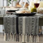 DII Farmhouse Braided Stripe Table Runner Collection, 15x72 (15x77, Fringe Inclu... - Image 5