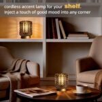 Battery Operated Lamp with Timer, Mini Crystal Table Lamps for Home Decor, Small... - Image 5