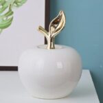 Luxury Ceramic Apple Decor - Red Apple Figurine, Elegant Home Tabletop Decor for... - Image 4