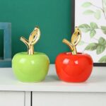 Luxury Ceramic Apple Decor - Red Apple Figurine, Elegant Home Tabletop Decor for... - Image 6