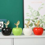 Luxury Ceramic Apple Decor - Red Apple Figurine, Elegant Home Tabletop Decor for... - Image 7