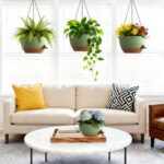 UOUZ Set of 3-10 Inch Self Watering Hanging Planters for Indoor & Outdoor，Hangin... - Image 3