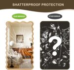 Full Length Mirror, 55"x28" Boho Wavy Wood Floor Mirror, for Bathroom, Bedroom, ... - Image 8