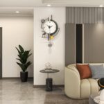 FLEBLE Large Wall Clocks for Living Room Decor Modern Pendulum Wall Clock Silent... - Image 4