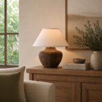 Troy Lighting PTL1010 Calabria - 20.5 Inch Table Lamp, Sienna Finish with Off-Wh... - Image 4
