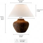 Troy Lighting PTL1010 Calabria - 20.5 Inch Table Lamp, Sienna Finish with Off-Wh... - Image 5
