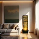 38 inches Tall Waterfall Feature Indoor&Outdoor:Illuminated Stone Cascade Water ... - Image 5