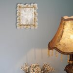 Vintage Picture Frames 5x7 Antique White and Gold Ornate Flower Picture Frame wi... - Image 5