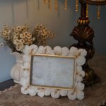 Vintage Picture Frames 5x7 Antique White and Gold Ornate Flower Picture Frame wi... - Image 8