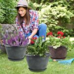 11 inch Plant Pot, 3 Pack Large Pots for Plants, Flower Pots with Drainage Hole ... - Image 4