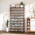 VTRIN 10 Tier Shoe Rack Tall Large Capacity Wide Shoe Organizer with Two Hooks S... - Image 3