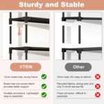 VTRIN 10 Tier Shoe Rack Tall Large Capacity Wide Shoe Organizer with Two Hooks S... - Image 5