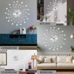 SIN&MI Large Wall Clock for Living Room Decor Non-Ticking Quiet Metal Quartz Clo... - Image 4