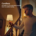 ONEWISH Small Cordless Lamp Dimmable-Battery Operated Table lamp, 4000mAh Rechar... - Image 3