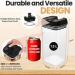 Shazo Airtight Food Storage Containers with Lids - 6 PC BPA Free Clear Plastic C... - Image 3