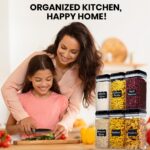 Shazo Airtight Food Storage Containers with Lids - 6 PC BPA Free Clear Plastic C... - Image 6