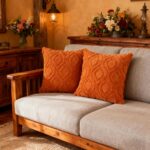Pack of 2 Fall Decorative Throw Pillow Covers 18x18, Soft Plush Faux Fur Wool Co... - Image 6