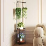 Homsorout Plant Stand Indoor Outdoor - Heavy Duty Metal 2-tier Hanging Plant Hol... - Image 3