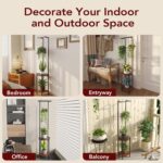 Homsorout Plant Stand Indoor Outdoor - Heavy Duty Metal 2-tier Hanging Plant Hol... - Image 7