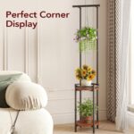 Homsorout Plant Stand Indoor Outdoor - Heavy Duty Metal 2-tier Hanging Plant Hol... - Image 10