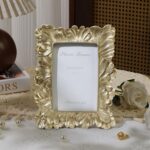 Cuspin Vintage 4x6 Picture Frame, Gold Frames Palm Leaves Textured Hand-Crafted ... - Image 4