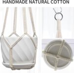 Macrame Plant Hanger, Fits 4-13 Inch Pots, Boho Hanging Plant Holder for Indoor ... - Image 3