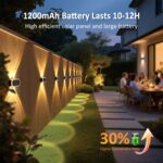 Solar Fence Lights Up Down: Led Solar Wall Lights Outdoor Ip65 Waterproof - 1200... - Image 3