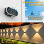 Solar Fence Lights Up Down: Led Solar Wall Lights Outdoor Ip65 Waterproof - 1200... - Image 5