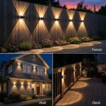 Solar Fence Lights Up Down: Led Solar Wall Lights Outdoor Ip65 Waterproof - 1200... - Image 6