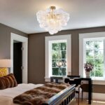Longree Bubble Ball Semi Flush Ceiling Light Fixtures, Dia 20 inch Gold and Clea... - Image 7