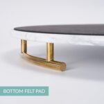 White Marble Tray with Gold Handles - Elegant Solid Marble - Chic Modern Elegant... - Image 6