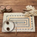 Ruvanti Cloth Placemats Set of 6 – 17"x11.5" Blend of Cotton, Polyester, Woven P... - Image 3