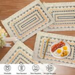 Ruvanti Cloth Placemats Set of 6 – 17"x11.5" Blend of Cotton, Polyester, Woven P... - Image 6