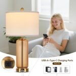 Table Lamps Set of 2 with Touch Control, 3-Way Dimmable Nightstand Lamp with Ver... - Image 4