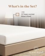 Good Sleep Bedding Queen Fitted Sheet - 1000 Thread Count Egyptian Cotton, Soft ... - Image 3