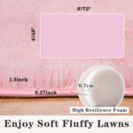 Dssimo Super Fluffy Throw Rugs for Bedroom, Modern Shag Pink Area Rug, Soft and ... - Image 3