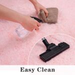 Dssimo Super Fluffy Throw Rugs for Bedroom, Modern Shag Pink Area Rug, Soft and ... - Image 7