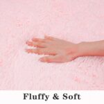 Dssimo Super Fluffy Throw Rugs for Bedroom, Modern Shag Pink Area Rug, Soft and ... - Image 8