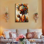 Black Woman Wall Art African American Wall Decor Coffee Girl Poster Print Africa... - Image 7