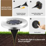 SOLPEX Solar Lights Outdoor Waterproof, 12 Pack Solar Ground Lights, Solar Garde... - Image 4