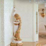 homary 27.6" Decorative Peacock Statue Large Glam Animal Sculpture Resin Crafts ... - Image 5