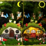 Suzile 50 Pcs Solar Fairy House Garden Accessories Light up Flocked Fairy House ... - Image 5