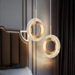 Nordic Ring LED Crystal Pendant Lamp Indoor Luxury Lighting Decor Hanging Lamp B... - Image 5